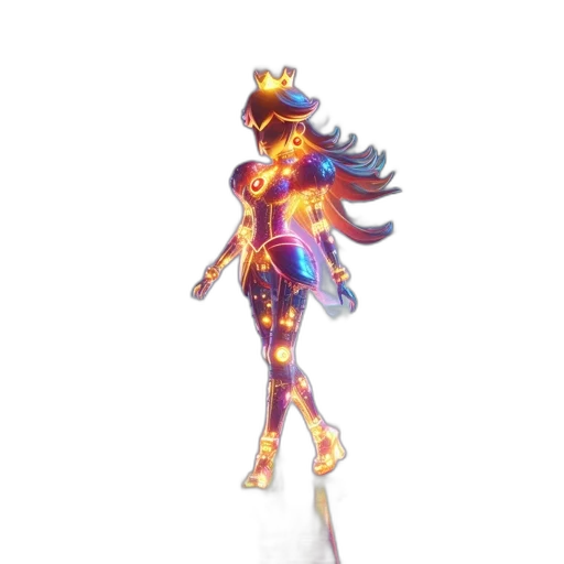 staff, robot, crown, dress transparent PNG cut-out