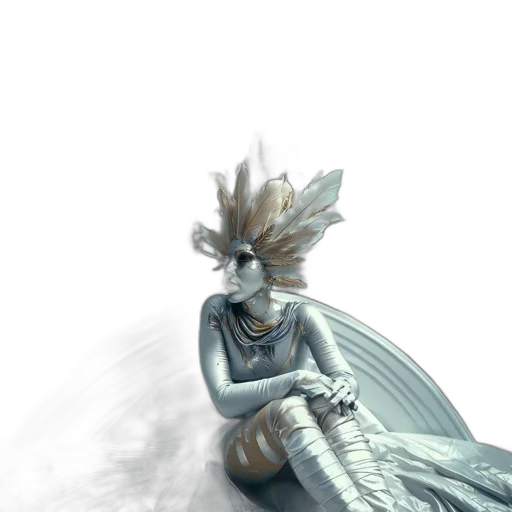 crown, dress, dragon, creature transparent PNG cut-out