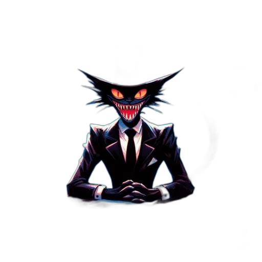 mask, staff, creature, jacket transparent PNG cut-out