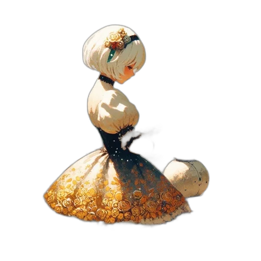 dress, jewelry, crown, robot transparent PNG cut-out