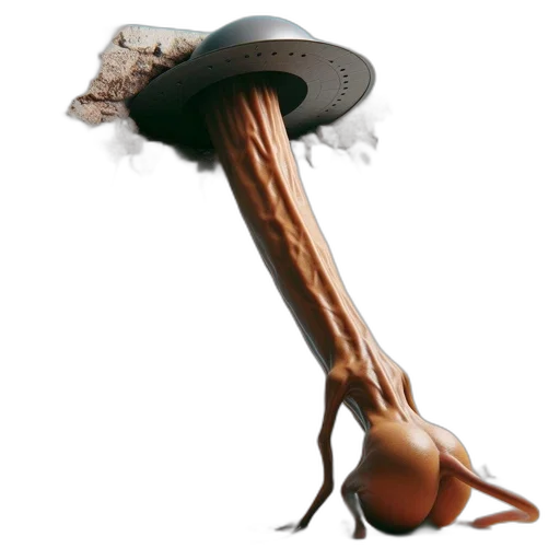 umbrella, hat, staff, weapon transparent PNG cut-out