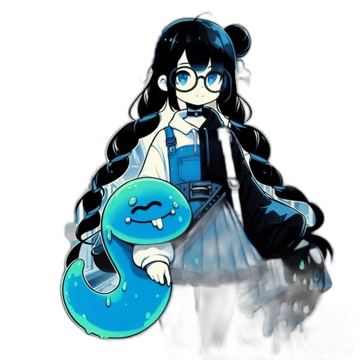 staff, dragon, creature, dress transparent PNG cut-out