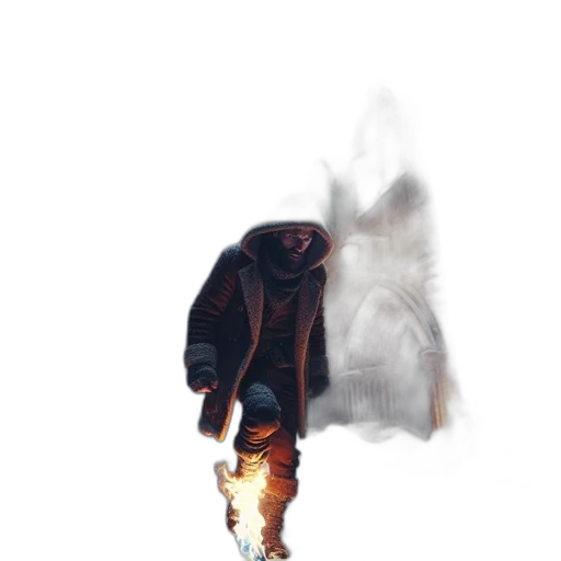 jacket, mask, creature, dragon transparent PNG cut-out