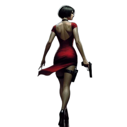 dress, weapon, concept art, comic book art transparent PNG cut-out