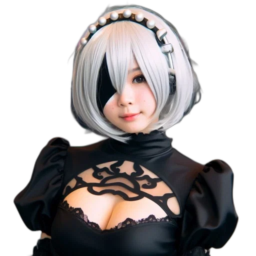 robot, dress, crown, staff transparent PNG cut-out