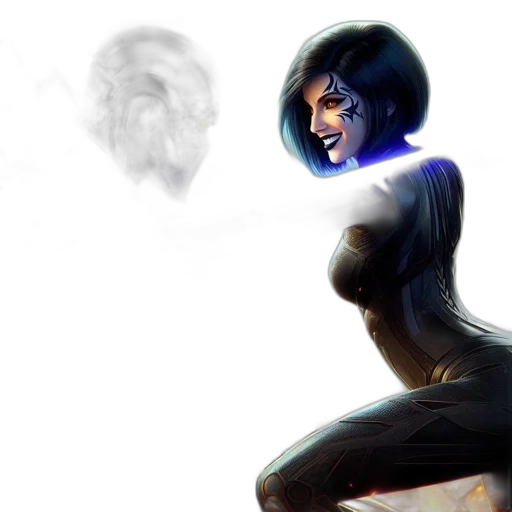 face, mask, creature, concept art transparent PNG cut-out