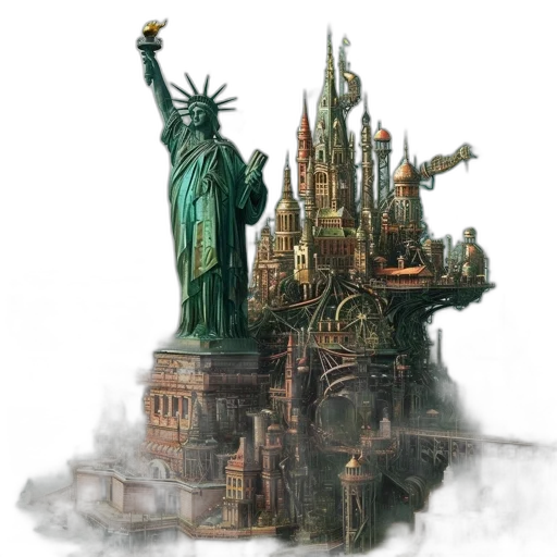 concept art, fantasy art, 3d render, photorealistic transparent PNG cut-out