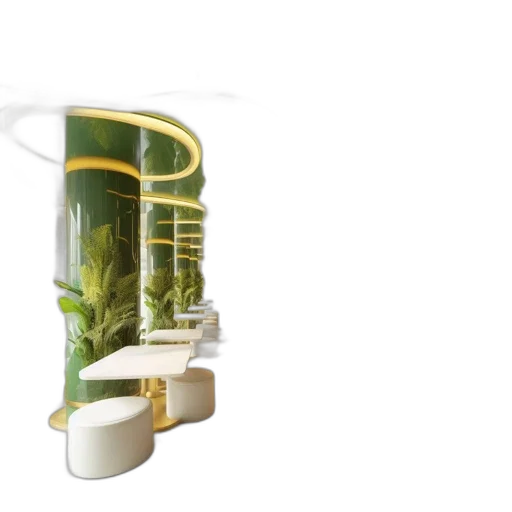 furniture, bottle, 3d render, concept art transparent PNG cut-out