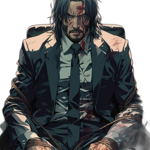 jacket, face, comic book art, concept art transparent PNG cut-out