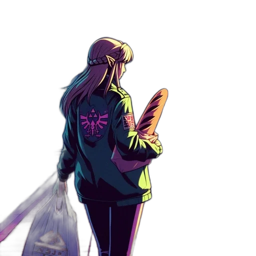 jacket, weapon, sword, staff transparent PNG cut-out