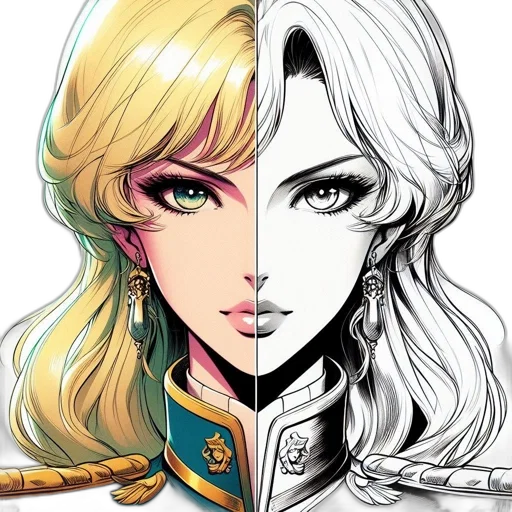 face, crown, sword, anime transparent PNG cut-out
