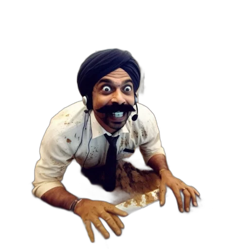 mask, creature, staff, face transparent PNG cut-out
