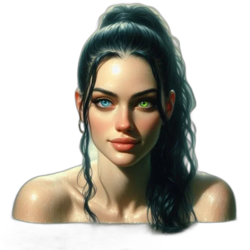 face, jewelry, crown, hair transparent PNG cut-out