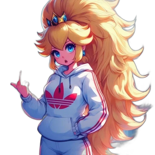 jacket, hair, staff, dress transparent PNG cut-out