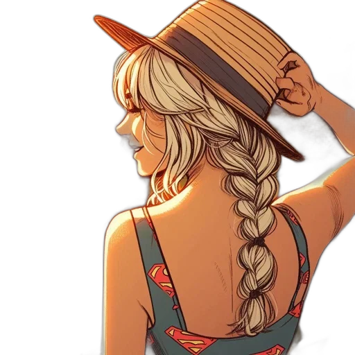 hat, dress, crown, hair transparent PNG cut-out