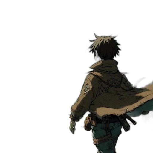 sword, jacket, weapon, concept art transparent PNG cut-out