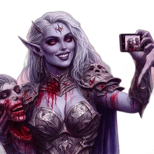 face, fantasy art, concept art, comic book art transparent PNG cut-out