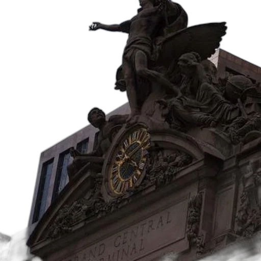 grand, clock, intricate, carvings transparent PNG cut-out