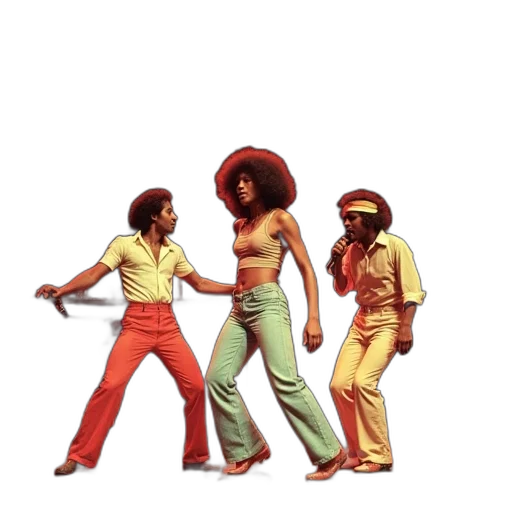 american, reggae, dancers, perform transparent PNG cut-out
