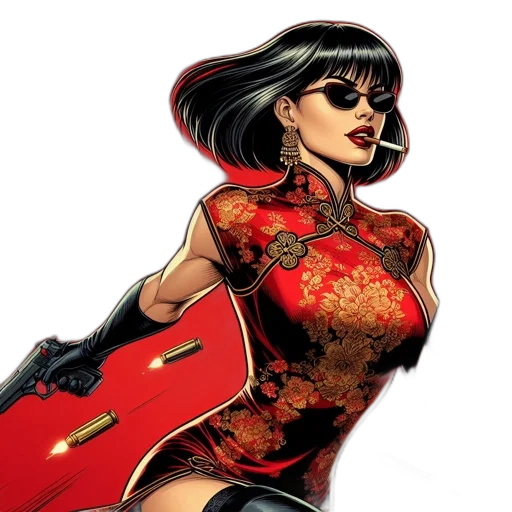 comic book art, concept art, cartoon, fantasy art transparent PNG cut-out