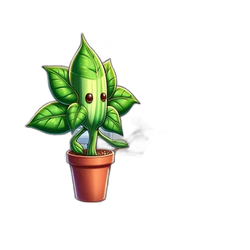 staff, flower, dragon, weapon transparent PNG cut-out