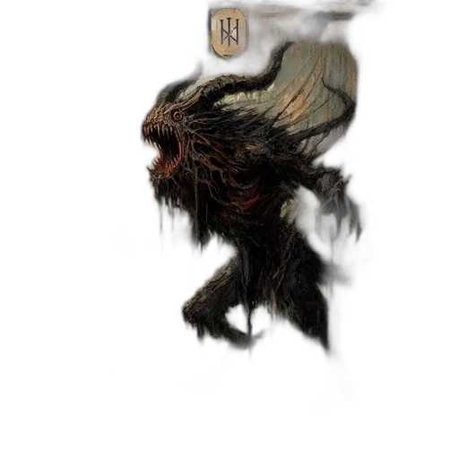 dragon, creature, hair, animal transparent PNG cut-out