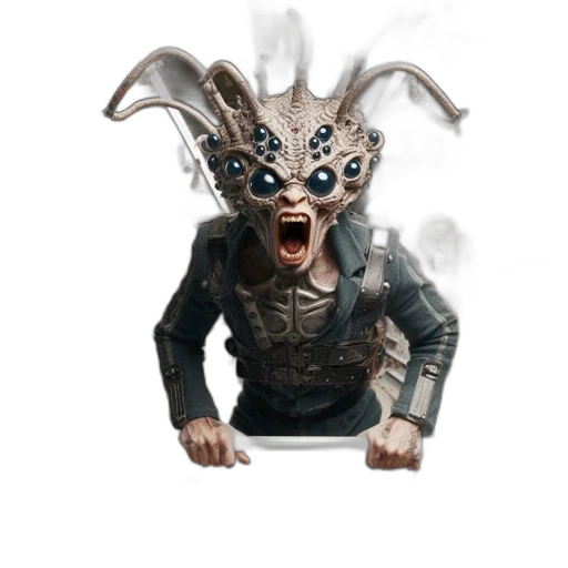 creature, mask, animal, dragon transparent PNG cut-out