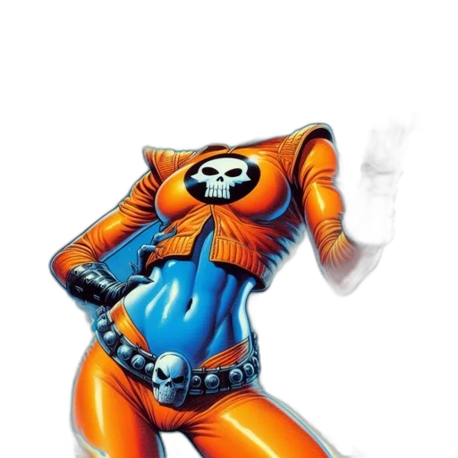 robot, jacket, comic book art, concept art transparent PNG cut-out