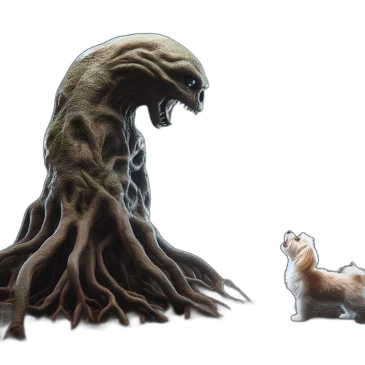 creature, animal, hair, concept art transparent PNG cut-out