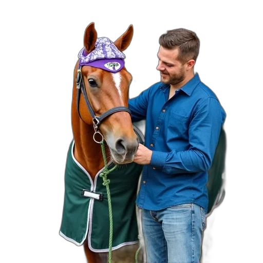 jacket, staff, animal, hat transparent PNG cut-out