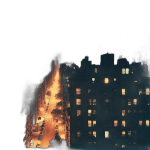 building, concept art, watercolor, comic book art transparent PNG cut-out