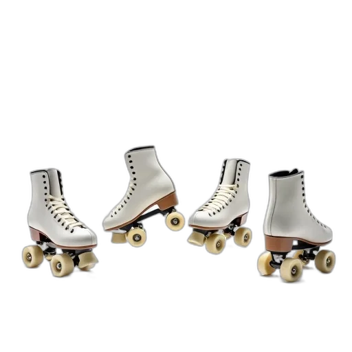 shoes, set, four, roller transparent PNG cut-out
