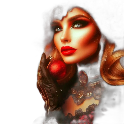 face, mask, fantasy art, photorealistic transparent PNG cut-out
