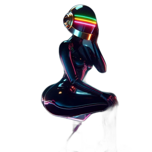 robot, jewelry, mask, dress transparent PNG cut-out