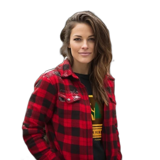 jacket, staff, face, hair transparent PNG cut-out