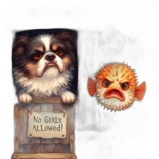 animal, concept art, fantasy art, 3d render transparent PNG cut-out