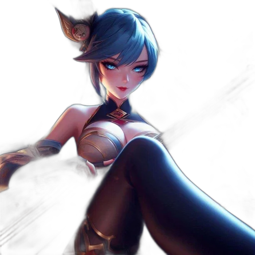 dress, robot, staff, weapon transparent PNG cut-out