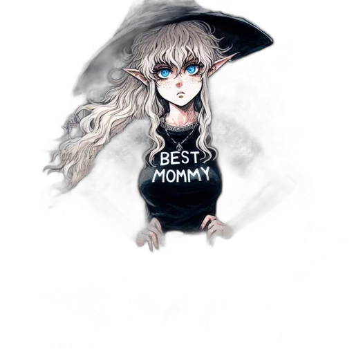 dress, staff, fantasy art, concept art transparent PNG cut-out