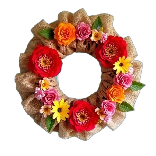 flower, crown, jewelry, earth tones transparent PNG cut-out