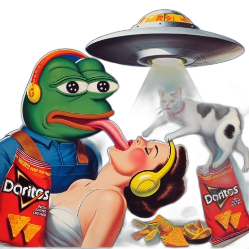 food, robot, creature, hat transparent PNG cut-out