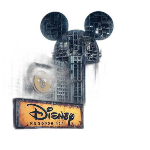 concept art, 3d render, fog, decaying transparent PNG cut-out