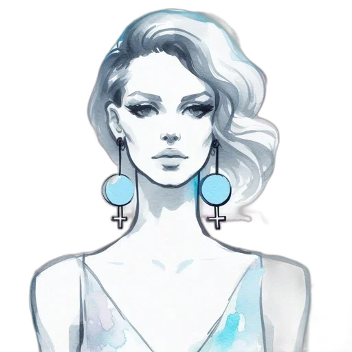 jewelry, dress, face, concept art transparent PNG cut-out