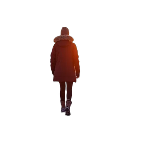 jacket, staff, face, robot transparent PNG cut-out