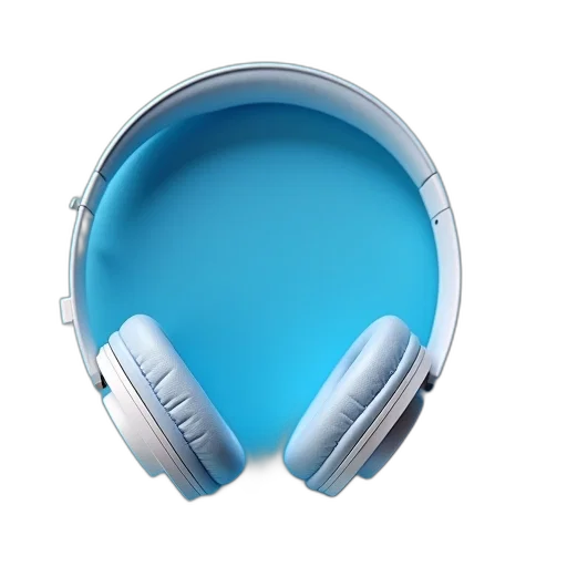 3d render, vaporwave, concept art, blue transparent PNG cut-out