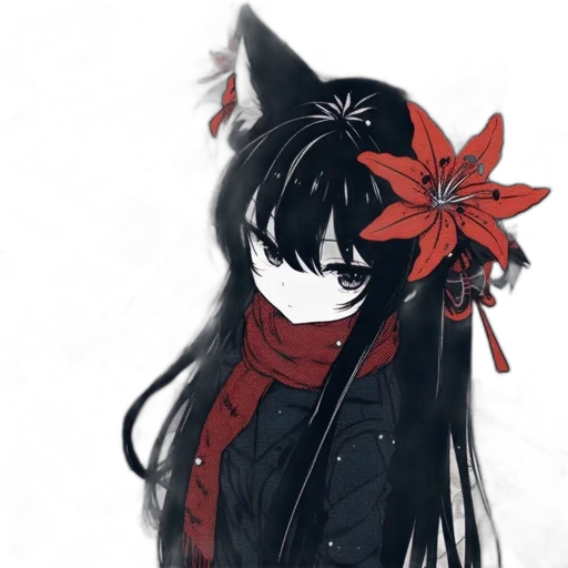 staff, mask, flower, jacket transparent PNG cut-out