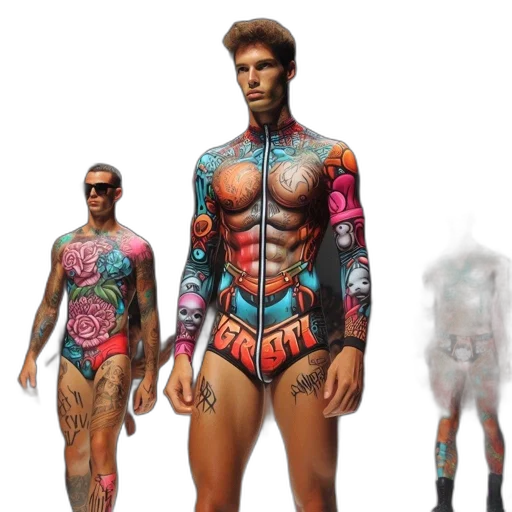 concept art, cyberpunk, 3d render, fantasy art transparent PNG cut-out