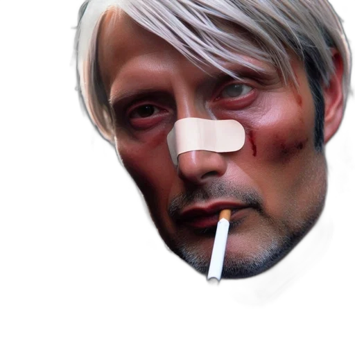 face, mask, hat, jacket transparent PNG cut-out