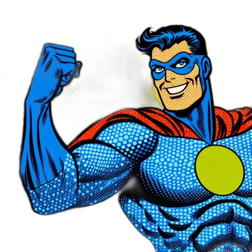 comic book art, cartoon, concept art, 3d render transparent PNG cut-out