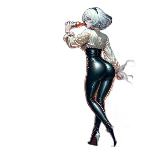 robot, jacket, dress, staff transparent PNG cut-out