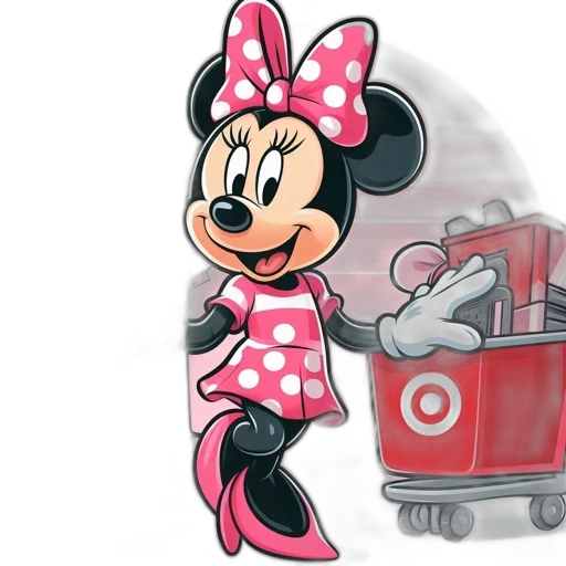 cartoon, concept art, minnie, mouse transparent PNG cut-out